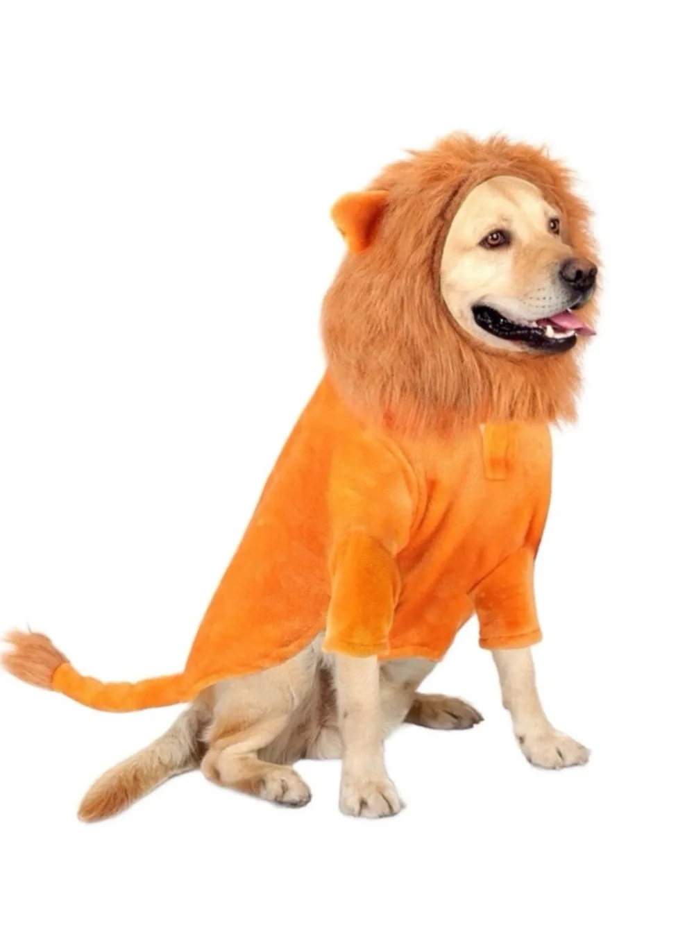 Halloween Dog Costume Lion Mane Medium Funny Pet Lion Outfit New